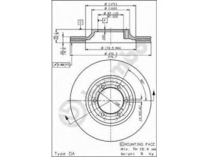 BREMBO 09.5633.10 stabdžių diskas 
 Stabdžių sistema -> Diskinis stabdys -> Stabdžių diskas
MB366466