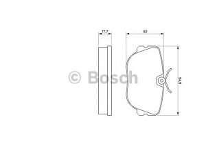 BOSCH 0 986 490 680 stabdžių trinkelių rinkinys, diskinis stabdys 
 Techninės priežiūros dalys -> Papildomas remontas
89 61 815, 89 68 018, 89 93 719