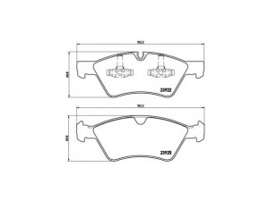 BREMBO P 50 063 stabdžių trinkelių rinkinys, diskinis stabdys 
 Techninės priežiūros dalys -> Papildomas remontas
0044204020, 1644200820, 164420082028