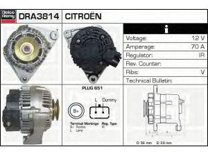 DELCO REMY DRA3814 kintamosios srovės generatorius 
 Elektros įranga -> Kint. sr. generatorius/dalys -> Kintamosios srovės generatorius
5705GE, 96337824