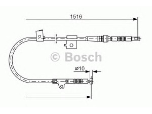 BOSCH 1 987 477 759 trosas, stovėjimo stabdys 
 Stabdžių sistema -> Valdymo svirtys/trosai
36531 71J10