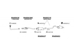 VENEPORTE 550243 išmetimo sistema