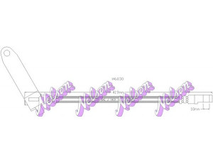 Brovex-Nelson H6030 stabdžių žarnelė 
 Stabdžių sistema -> Stabdžių žarnelės
4659007, 3C112078AE, 4519458, 4540755