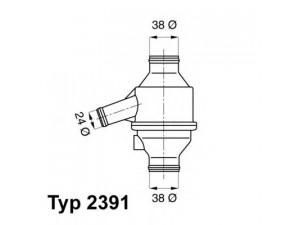 WAHLER 2391.75 termostatas, aušinimo skystis; termostatas, aušinimo skystis 
 Aušinimo sistema -> Termostatas/tarpiklis -> Thermostat
F 150.204.050.011, 60 05 000 004