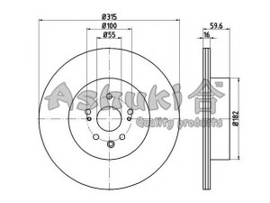 ASHUKI T603-13 stabdžių diskas 
 Stabdžių sistema -> Diskinis stabdys -> Stabdžių diskas
42431-20280, 42431-20290