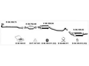 EBERSPÄCHER 082244 išmetimo sistema 
 Išmetimo sistema -> Išmetimo sistema, visa