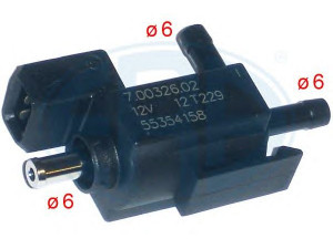ERA 555218 slegio keitiklis, išmetimo valdymas 
 Kuro mišinio formavimas -> Išmetimo emisijos valdymas -> Išmetamųjų dujų recirkuliacija -> EGR slėgio daviklis
55 354 158, 58 60 854, 55 354 158