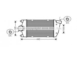 AVA QUALITY COOLING PR4061 tarpinis suslėgto oro aušintuvas, kompresorius 
 Variklis -> Oro tiekimas -> Įkrovos agregatas (turbo/superįkrova) -> Tarpinis suslėgto oro aušintuvas
99711064070