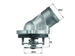 BEHR TI 45 87D termostatas, aušinimo skystis 
 Aušinimo sistema -> Termostatas/tarpiklis -> Thermostat
5098 918AA, 112 200 00 15, 112 203 00 15
