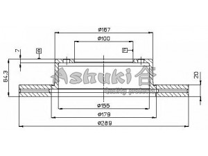 ASHUKI T602-95 stabdžių diskas 
 Dviratė transporto priemonės -> Stabdžių sistema -> Stabdžių diskai / priedai
0 986 478 453/BOSCH, 09.5173.10/BREMBO