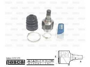 PASCAL G70012PC jungčių komplektas, kardaninis velenas 
 Ratų pavara -> Sujungimai/komplektas
96391556