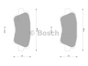 BOSCH 0 986 AB1 040 stabdžių trinkelių rinkinys, diskinis stabdys 
 Techninės priežiūros dalys -> Papildomas remontas
58302-3KA62, 58302-3KA63, 58302-3LA10