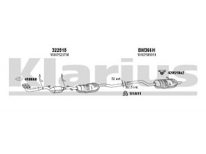KLARIUS 060448U išmetimo sistema 
 Išmetimo sistema -> Išmetimo sistema, visa