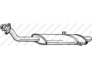 BOSAL 282-171 priekinis duslintuvas 
 Išmetimo sistema -> Duslintuvas
4682 147