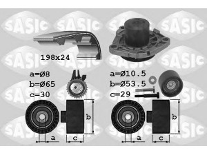 SASIC 3906033 vandens siurblio ir paskirstymo diržo komplektas 
 Diržinė pavara -> Paskirstymo diržas/komplektas -> Paskirstymo diržas/komplektas
71771582, 71771582