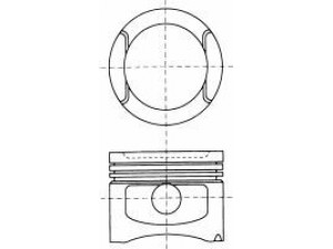 NÜRAL 87-501807-10 stūmoklis 
 Variklis -> Cilindrai/stūmokliai