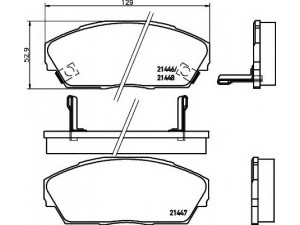 HELLA 8DB 355 006-301 stabdžių trinkelių rinkinys, diskinis stabdys 
 Techninės priežiūros dalys -> Papildomas remontas
45022SA4A11, 45022SA4A12, 45022SD4000