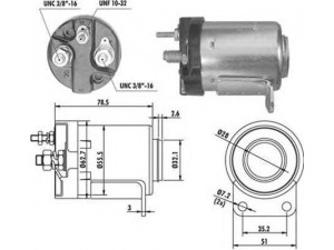 MAGNETI MARELLI 940113050488 solenoidinis jungiklis, starteris
