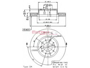 METZGER 24371 E stabdžių diskas 
 Dviratė transporto priemonės -> Stabdžių sistema -> Stabdžių diskai / priedai
1023099, 3395510, 3898529, 3958455