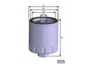 MISFAT Z282A alyvos filtras 
 Techninės priežiūros dalys -> Techninės priežiūros intervalai
030115561AB, 030115561Q, 030115561AB