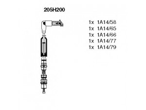 BREMI 205H200 uždegimo laido komplektas 
 Kibirkšties / kaitinamasis uždegimas -> Uždegimo laidai/jungtys
071 905 409 H
