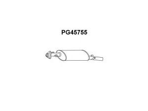 VENEPORTE PG45755 priekinis duslintuvas
5896450, 1731J5, 1731J6, 5896448