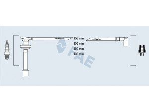 FAE 85861 uždegimo laido komplektas 
 Kibirkšties / kaitinamasis uždegimas -> Uždegimo laidai/jungtys
22440-2F200, 22440-2J210