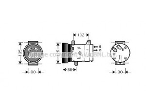 AVA QUALITY COOLING RTAK367 kompresorius, oro kondicionierius 
 Oro kondicionavimas -> Kompresorius/dalys
7700103536, 7701499859