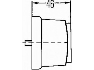 HELLA 2PS 996 112-071 šoninis atšvaitas