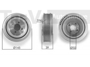 TREVI AUTOMOTIVE PC1041 skriemulys, alkūninis velenas 
 Diržinė pavara -> Dirželio skriemulys
504017415, 504078435, 504017415