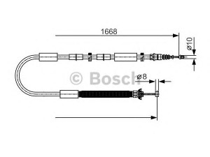 BOSCH 1 987 477 911 trosas, stovėjimo stabdys 
 Stabdžių sistema -> Valdymo svirtys/trosai
46819336, 51718093