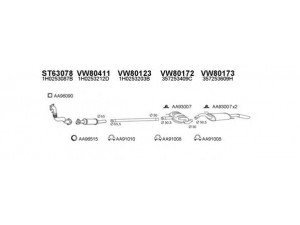 VENEPORTE 800135 išmetimo sistema 
 Išmetimo sistema -> Išmetimo sistema, visa