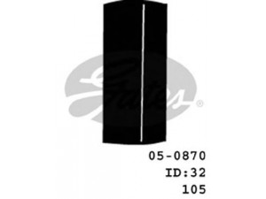 GATES 05-0870 radiatoriaus žarna
16573-54080, 16573-54081, ESR1946