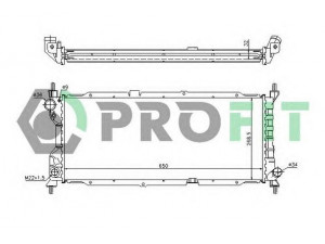 PROFIT PR 5018A3 radiatorius, variklio aušinimas 
 Aušinimo sistema -> Radiatorius/alyvos aušintuvas -> Radiatorius/dalys
1300151, 90410049