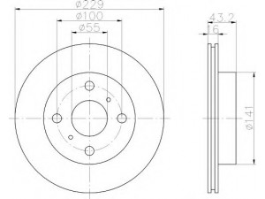 HELLA 8DD 355 106-631 stabdžių diskas 
 Dviratė transporto priemonės -> Stabdžių sistema -> Stabdžių diskai / priedai
4351210160