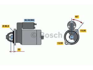 BOSCH 0 001 367 024 starteris