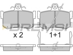 BREMSI BP2818 stabdžių trinkelių rinkinys, diskinis stabdys 
 Techninės priežiūros dalys -> Papildomas remontas
GBP90323, SFP000360, SFP100012