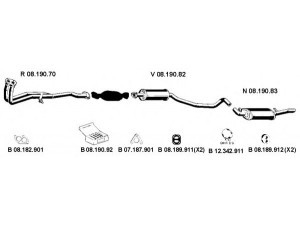 EBERSPÄCHER 082271 išmetimo sistema 
 Išmetimo sistema -> Išmetimo sistema, visa