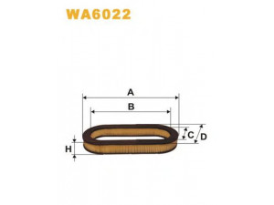 WIX FILTERS WA6022 oro filtras 
 Techninės priežiūros dalys -> Techninės priežiūros intervalai
318, 421457000, PC826, S101001