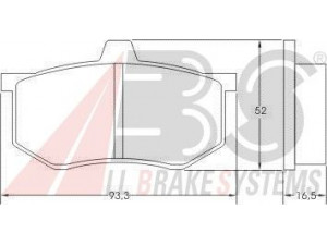 A.B.S. 36166 stabdžių trinkelių rinkinys, diskinis stabdys 
 Techninės priežiūros dalys -> Papildomas remontas
00984435118