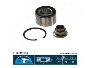 BTA H1F003BTA rato guolio komplektas 
 Ašies montavimas/vairavimo mechanizmas/ratai -> Rato stebulė/montavimas -> Rato guolis
5890986, 5890988