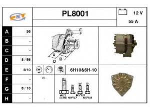 SNRA PL8001 kintamosios srovės generatorius
1163752, 1172069, 0061541602, 6205473