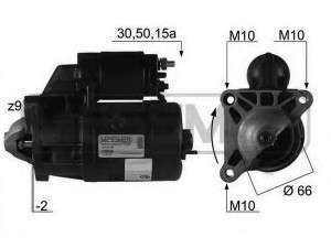 MESSMER 220098 starteris 
 Elektros įranga -> Starterio sistema -> Starteris
91 507 477 80, A 508 644 80, 5802 38