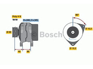 BOSCH 0 123 212 001 kintamosios srovės generatorius 
 Elektros įranga -> Kint. sr. generatorius/dalys -> Kintamosios srovės generatorius