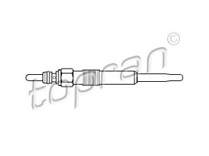 TOPRAN 109 480 kaitinimo žvakė 
 Kibirkšties / kaitinamasis uždegimas -> Kaitinimo kaištis
N   105 792 01, N   105 792 02