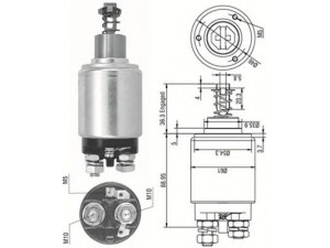 MAGNETI MARELLI 940113050095 solenoidinis jungiklis, starteris
