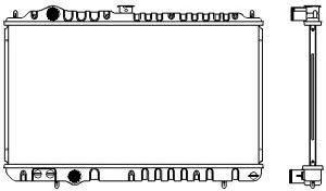 SAKURA  Automotive 1320-0103 radiatorius, variklio aušinimas
