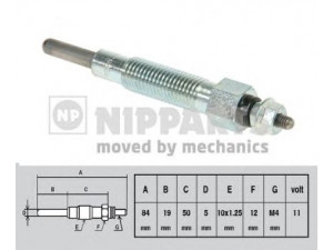 NIPPARTS J5711012 kaitinimo žvakė 
 Kibirkšties / kaitinamasis uždegimas -> Kaitinimo kaištis
11065-31N00, 11065-G2400