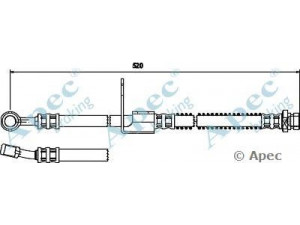 APEC braking HOS3750 stabdžių žarnelė 
 Stabdžių sistema -> Stabdžių žarnelės
587321A000, 5873225000