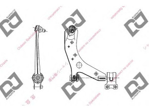 DJ PARTS DA1040 vikšro valdymo svirtis 
 Ašies montavimas/vairavimo mechanizmas/ratai -> Valdymo svirtis/pasukamosios svirties sujungimas -> Vairo trauklės (valdymo svirtis, išilginis balansyras, diago
B32H-34-300, B32H34300